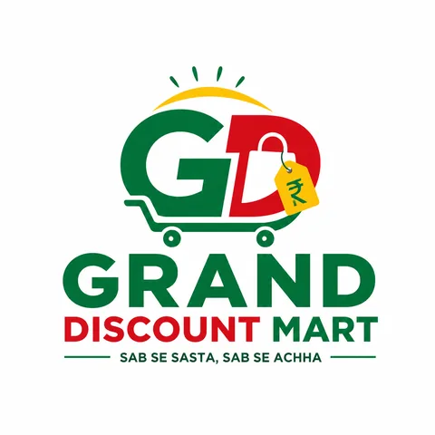 Grand Discount Mart retail logo in green, red and yellow